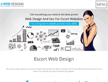 Tablet Screenshot of j-webdesigns.com